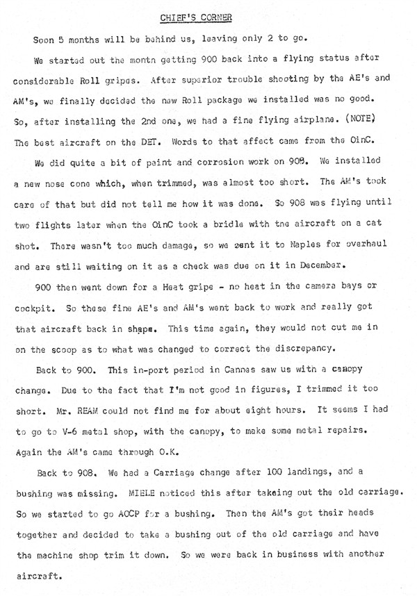 December 1962 Newsletter
