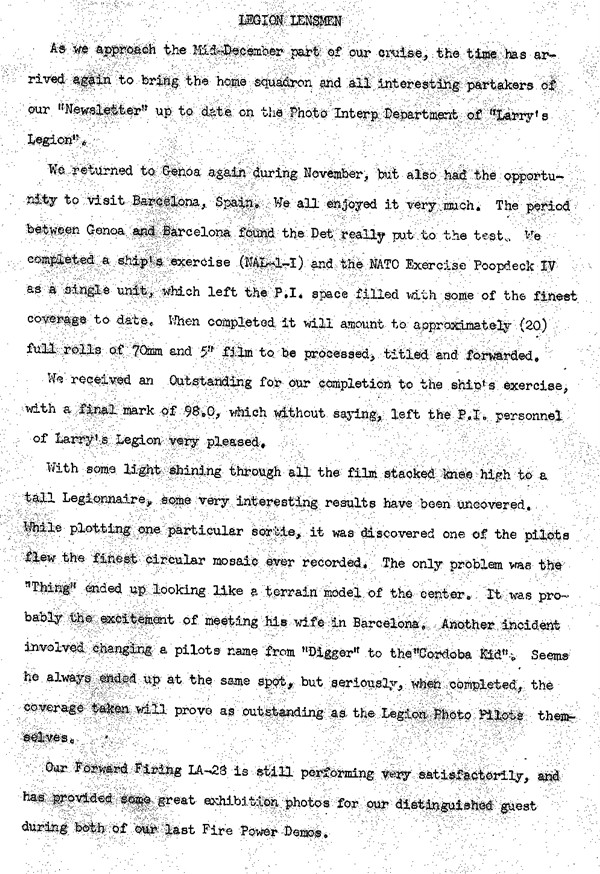 December 1964 Newsletter