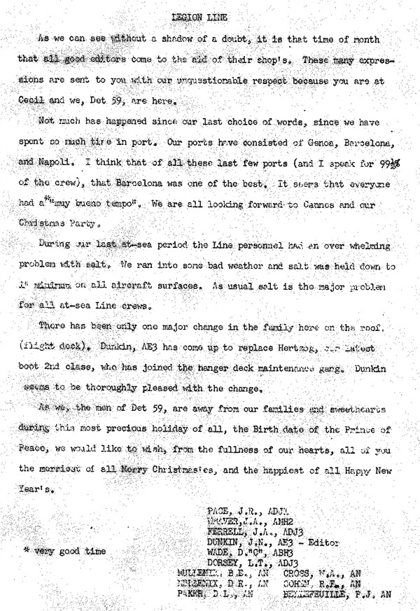 December 1964 Newsletter