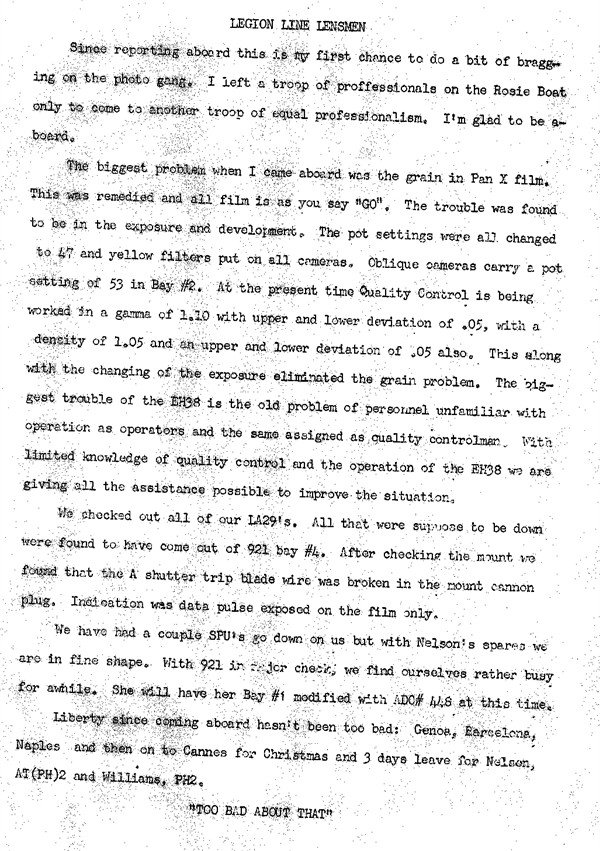 December 1964 Newsletter