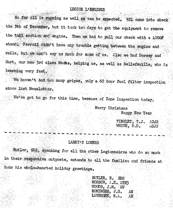 December 1964 Newsletter