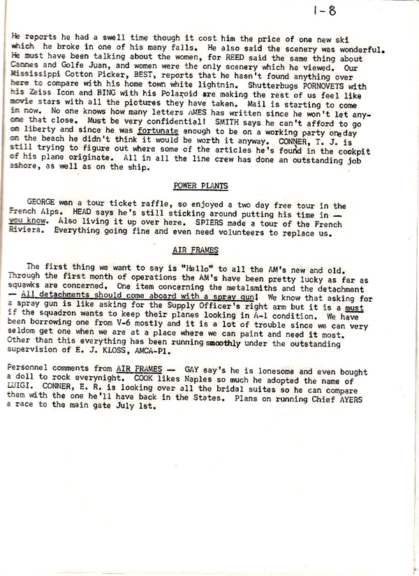 March 1960 Newsletter