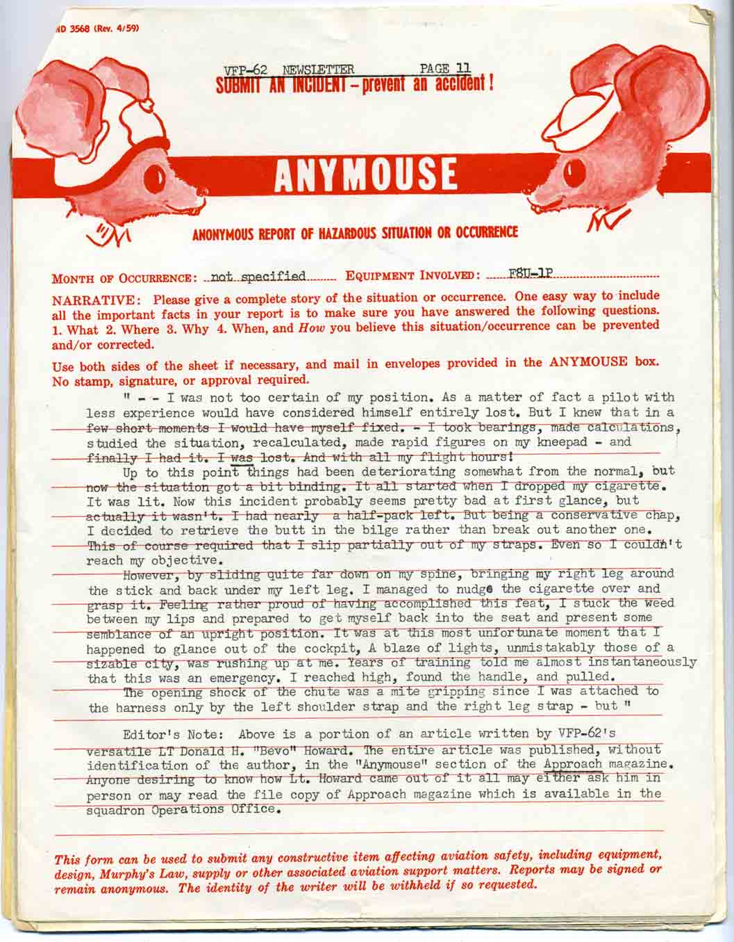 April 1960 Newsletter