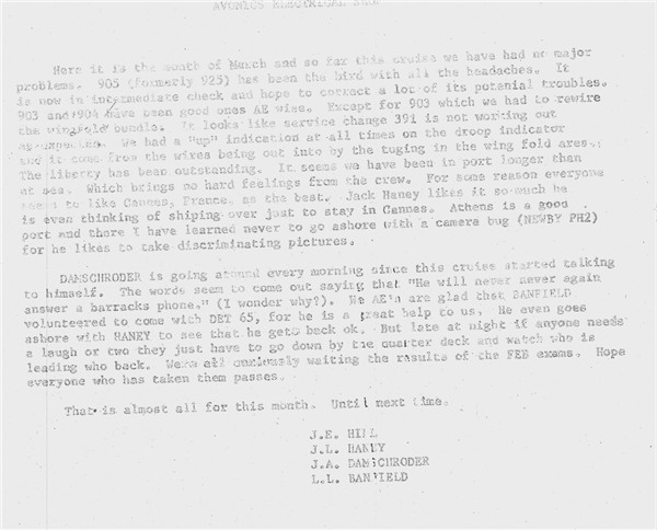 Det 65 1963 Newsletter