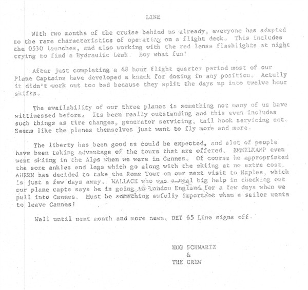 Det 65 1963 Newsletter