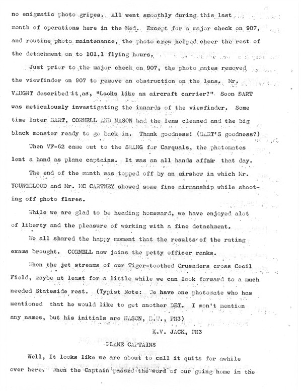 April 1961 Newsletter