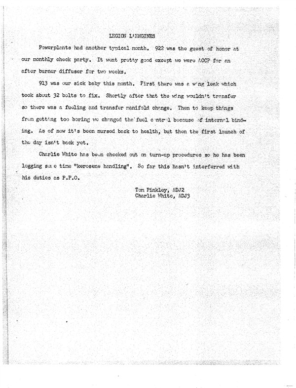 November 1964 Newsletter