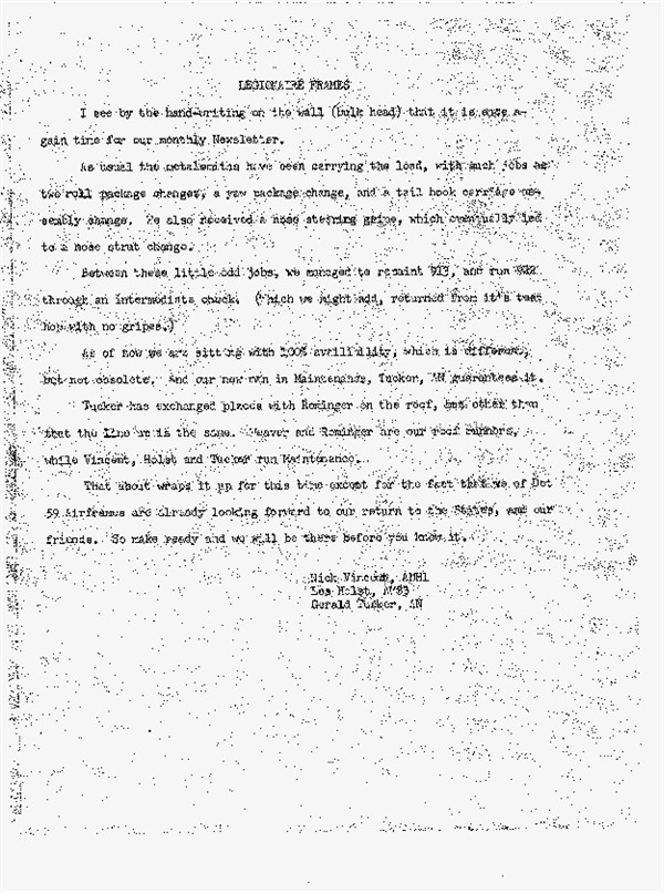 November 1964 Newsletter