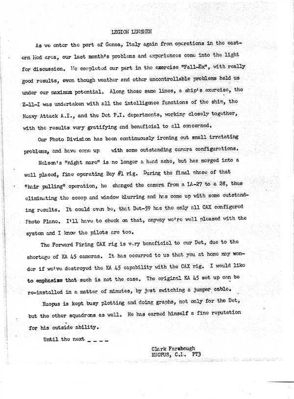 November 1964 Newsletter