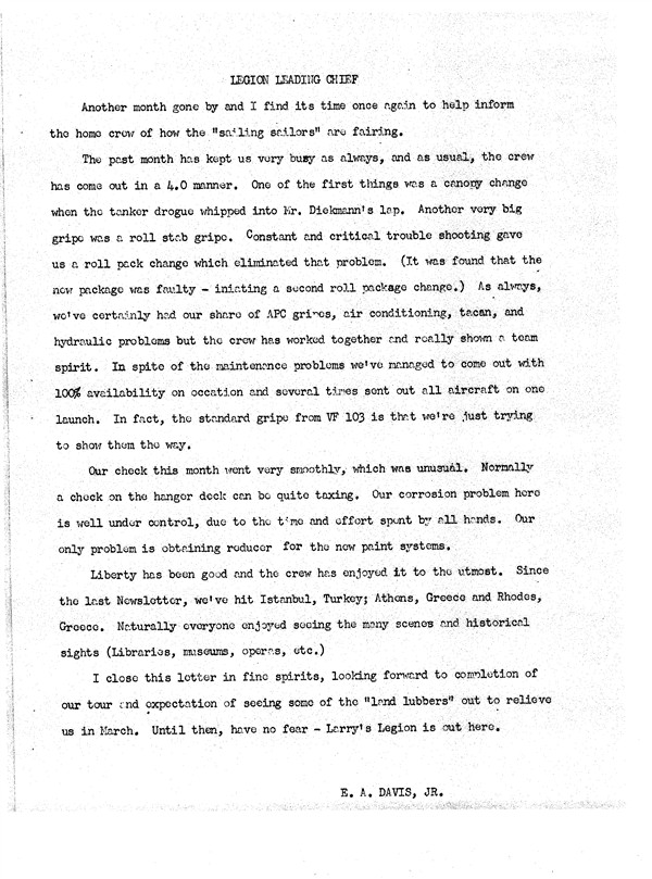 November 1964 Newsletter